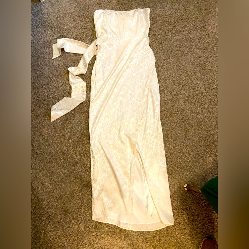 V. Chapman June Corset Front Slit Gown *altered